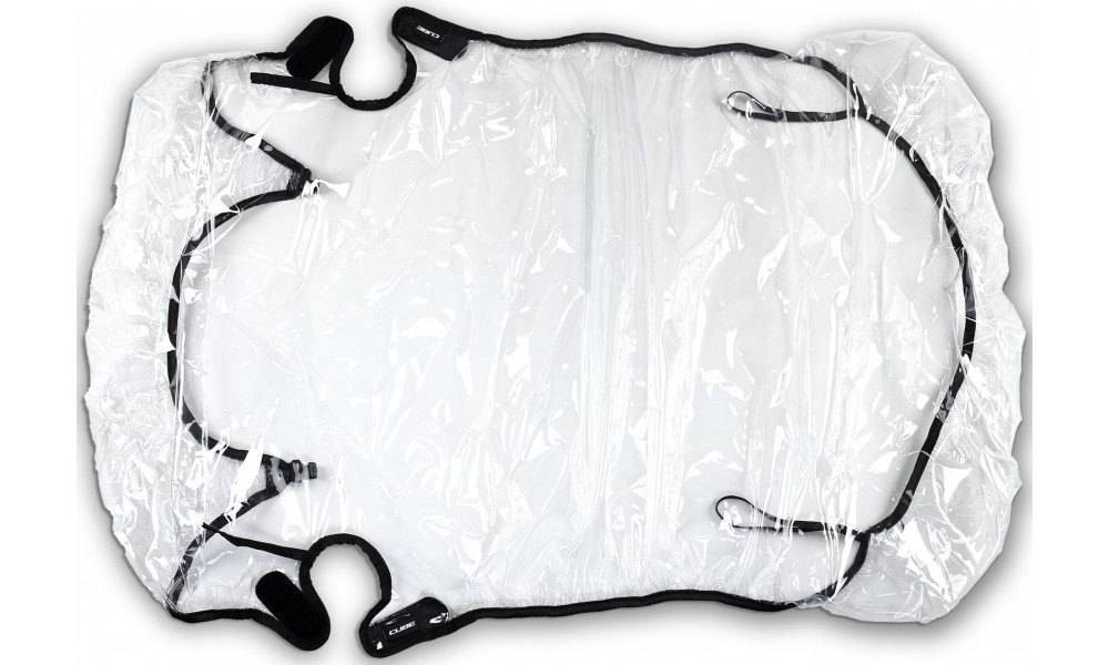 Kaitse vihma eest Cube for Kids Trailer Double CMPT transparent - 1