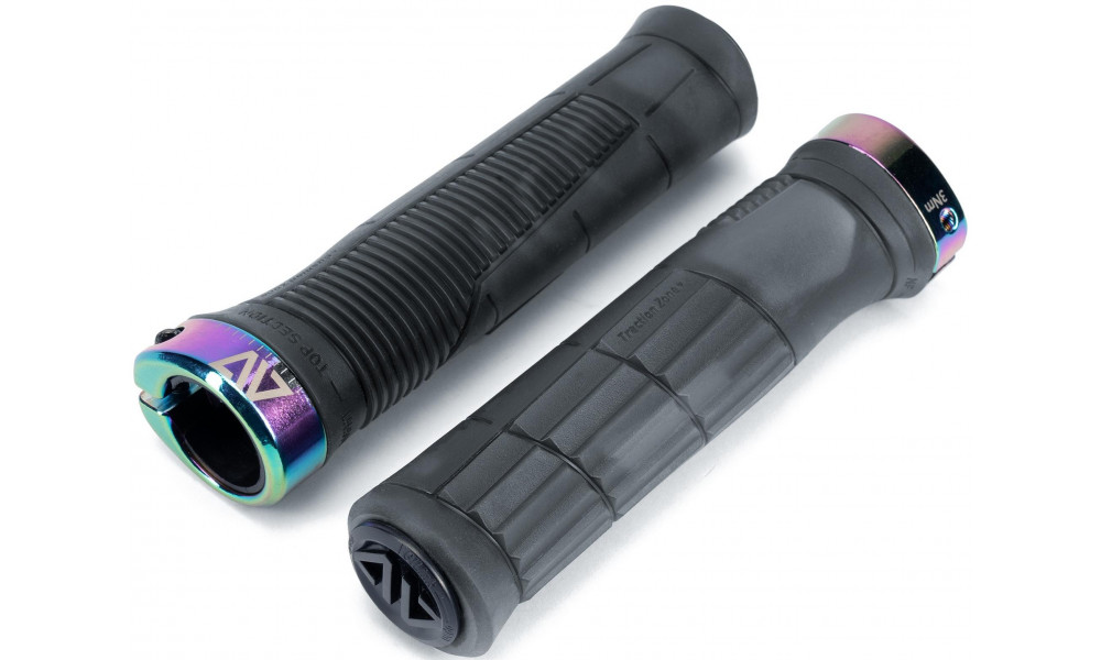 Käepidemed ACID Endure 138mm Lock-on translucent black 'n' oilslick - 4