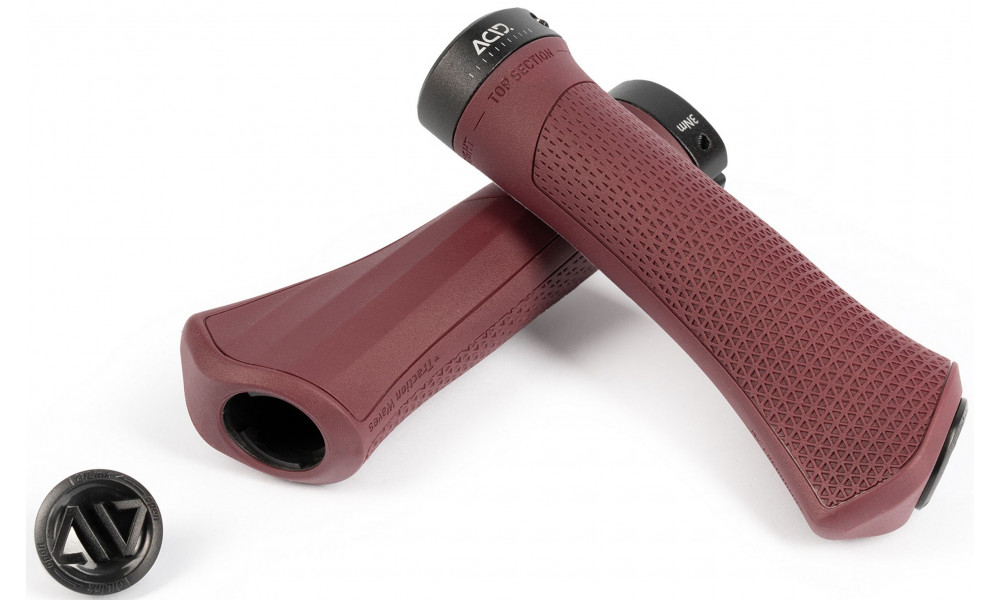 Käepidemed ACID Hybrid Tour 142mm Lock-on dark red - 1