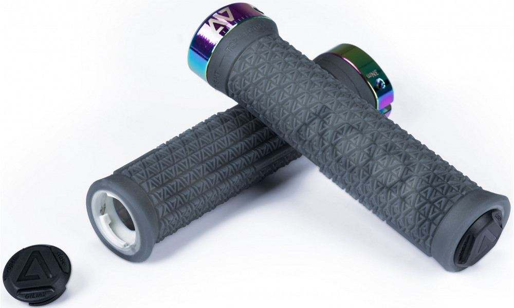 Käepidemed ACID Icon Pro 140mm Lock-on translucent black'n'oilslick - 1