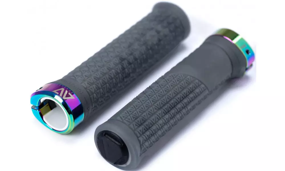 Käepidemed ACID Icon Pro 140mm Lock-on translucent black'n'oilslick - 4