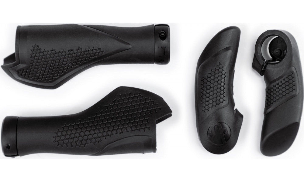 Käepidemed Natural Fit Comfort Lock-on with bar ends black - 1