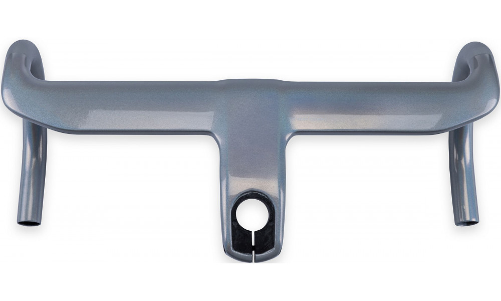 Juhtraud Cube Litening Aero Carbon C:68 with integrated stem 420/100mm flashwhite - 1