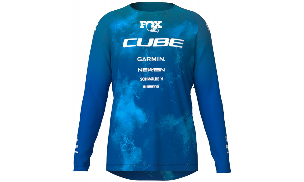 Rattasärk Cube Rookie x Actionteam MTB L/S blue'n'green - 1