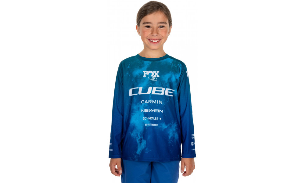 Rattasärk Cube Rookie x Actionteam MTB L/S blue'n'green - 3