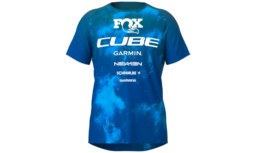 Rattasärk Cube Rookie x Actionteam MTB S/S blue'n'green - 1