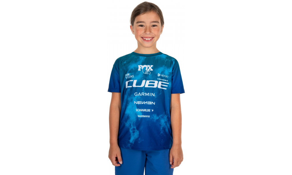 Rattasärk Cube Rookie x Actionteam MTB S/S blue'n'green - 3