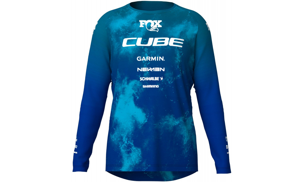 Rattasärk Cube X Actionteam MTB L/S blue'n'green - 1