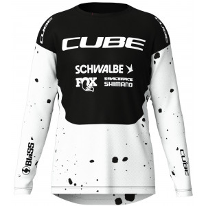 Rattasärk Cube X Factory Racing MTB L/S black'n'white