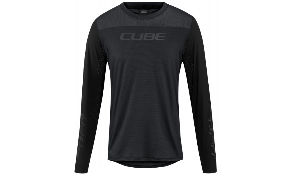 Rattasärk Cube Round Pro MTB L/S black - 1