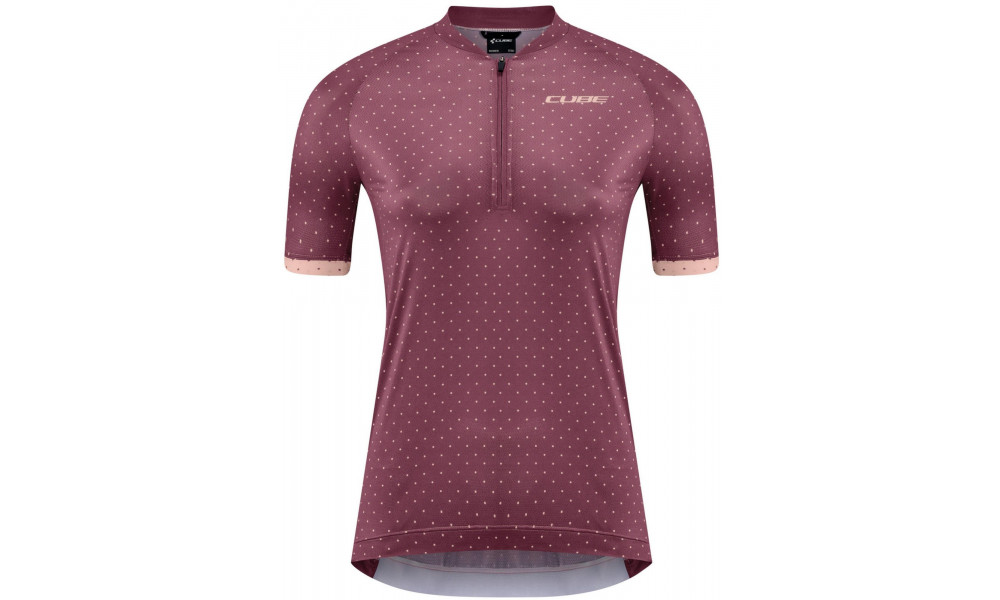 Rattasärk Cube MTB WS S/S Half Zip berry - 1