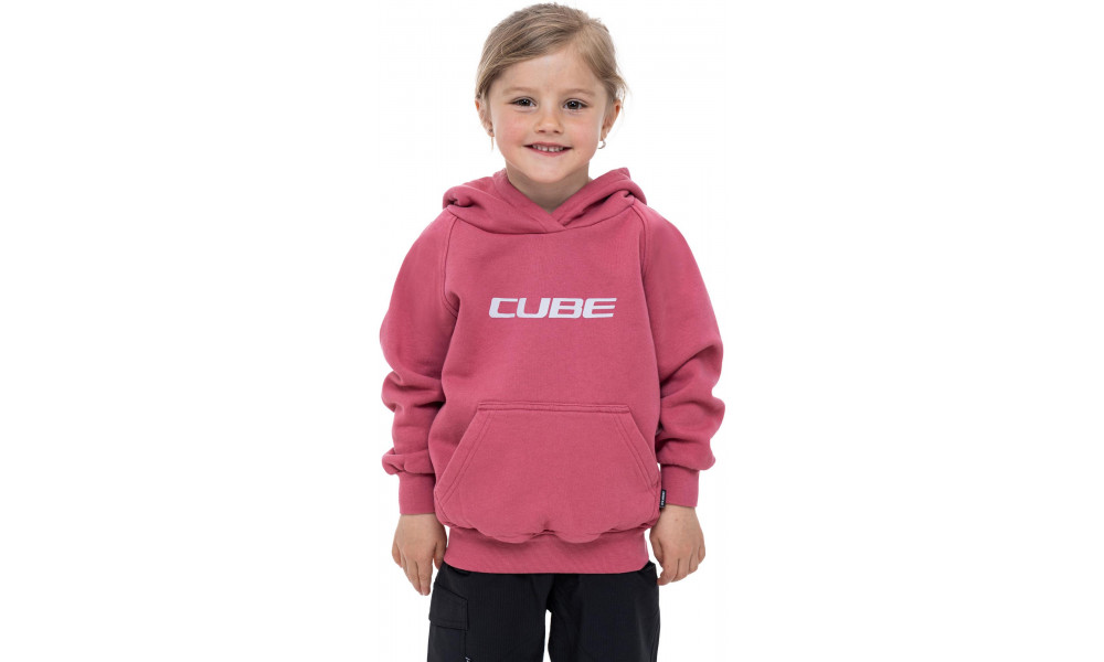 Kapuutsiga kampsun Cube Organic Rookie light pink - 4