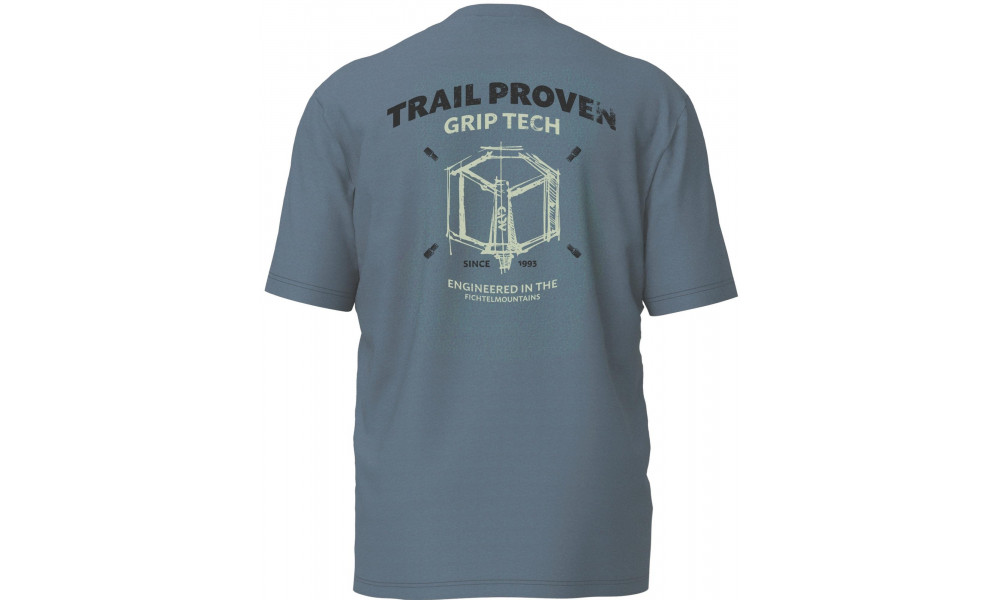 T-särk Cube Organic Trail Proven GTY Fit petrol - 4