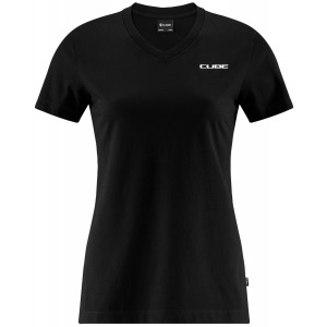 T-särk Cube Organic WS V-Neck black