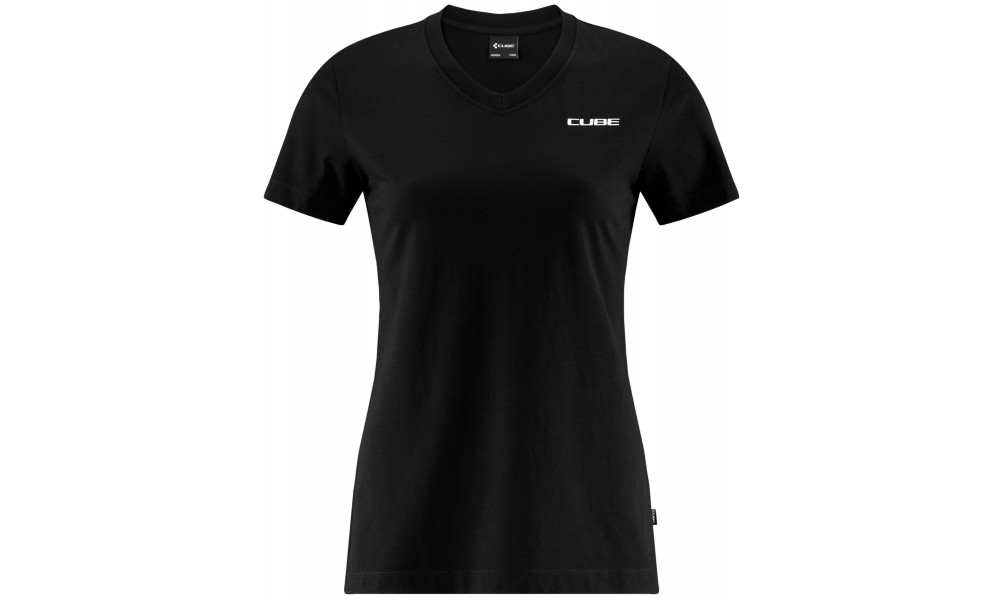 T-särk Cube Organic WS V-Neck black - 1