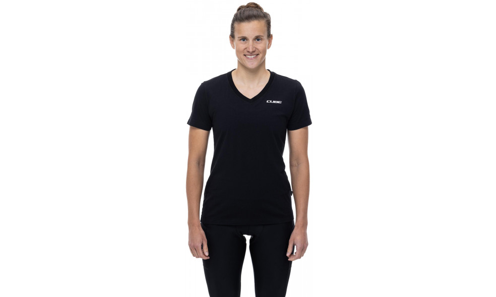T-särk Cube Organic WS V-Neck black - 3
