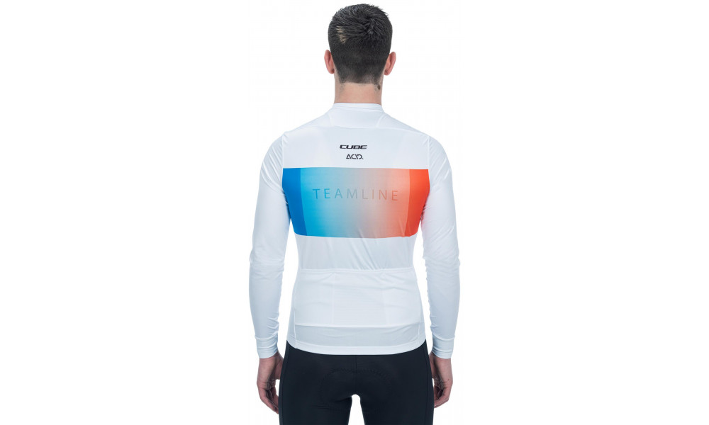 Rattasärk Cube Road/XC L/S white'n'blue'n'red - 4