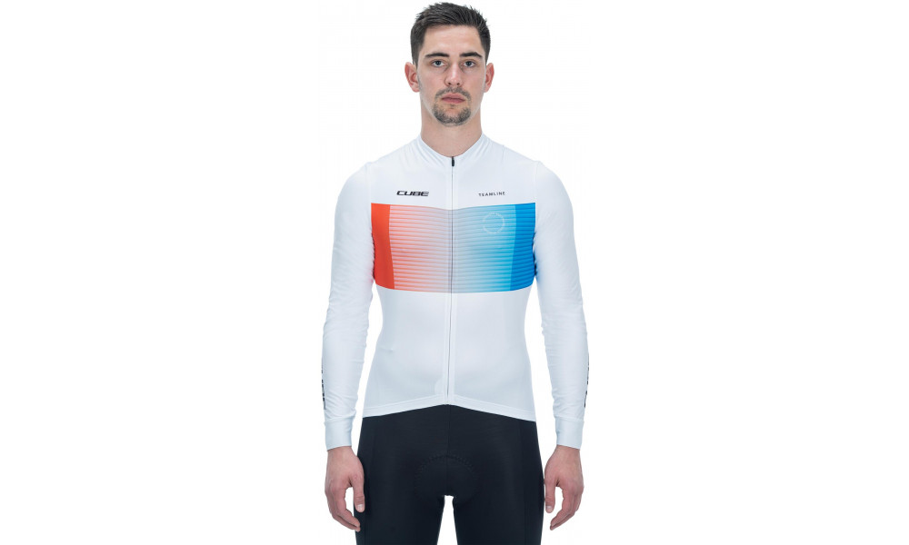 Rattasärk Cube Road/XC L/S white'n'blue'n'red - 5