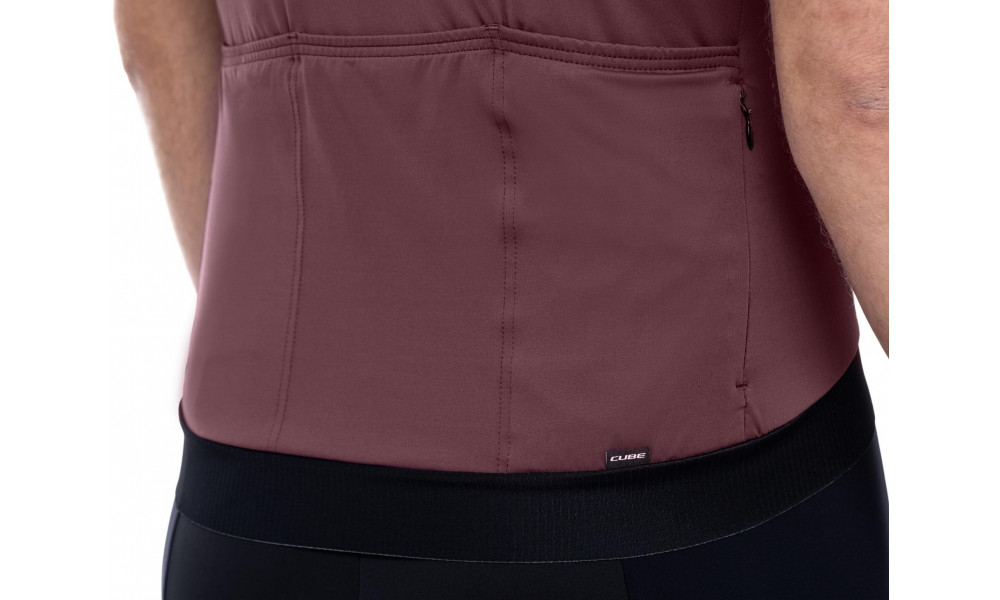 Rattasärk Cube Road/XC S/S dark red - 3