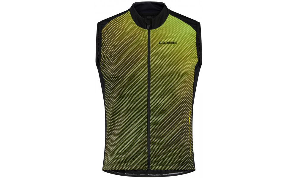 Jalgratta Jalgratta vest Cube Softshell Road/XC Safety black'n'neon yellow - 1