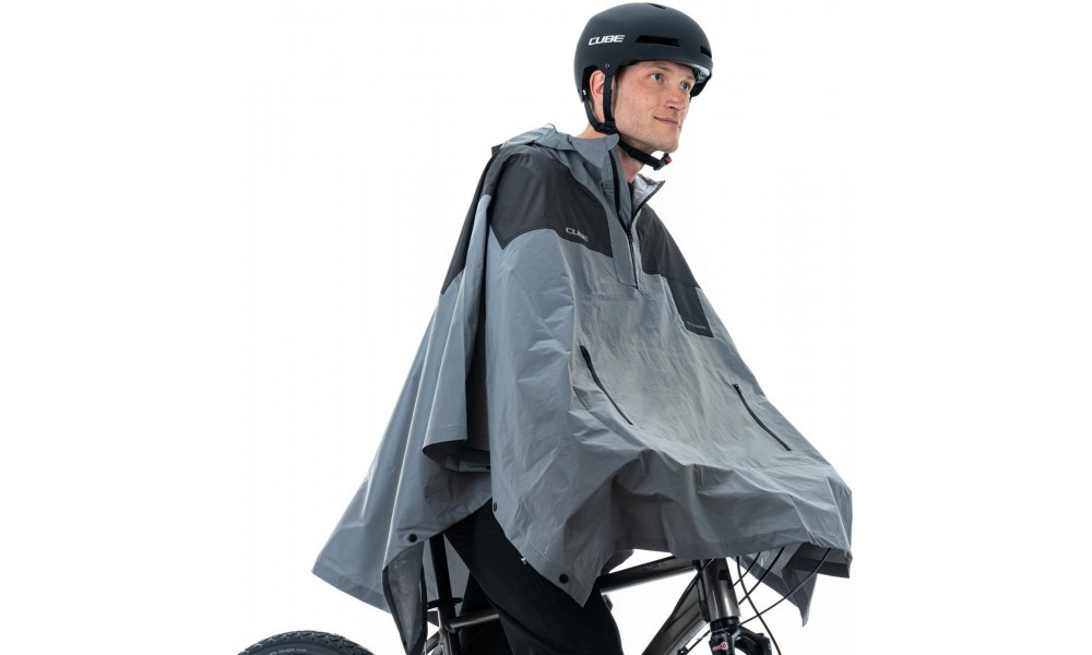 Vihmaponcho Cube Utility Road/XC Safety silver'n'grey - 3