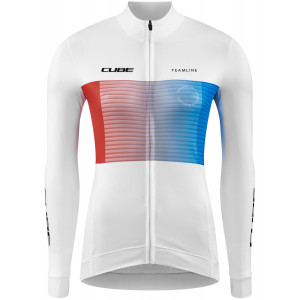 Rattasärk Cube WS Road/XC L/S white'n'blue'n'red