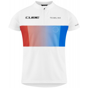 Rattasärk Cube Rookie Teamline S/S white'n'blue'n'red