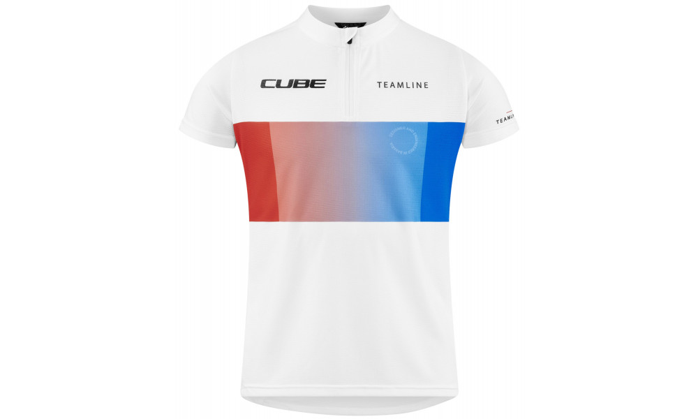 Rattasärk Cube Rookie Teamline S/S white'n'blue'n'red - 1