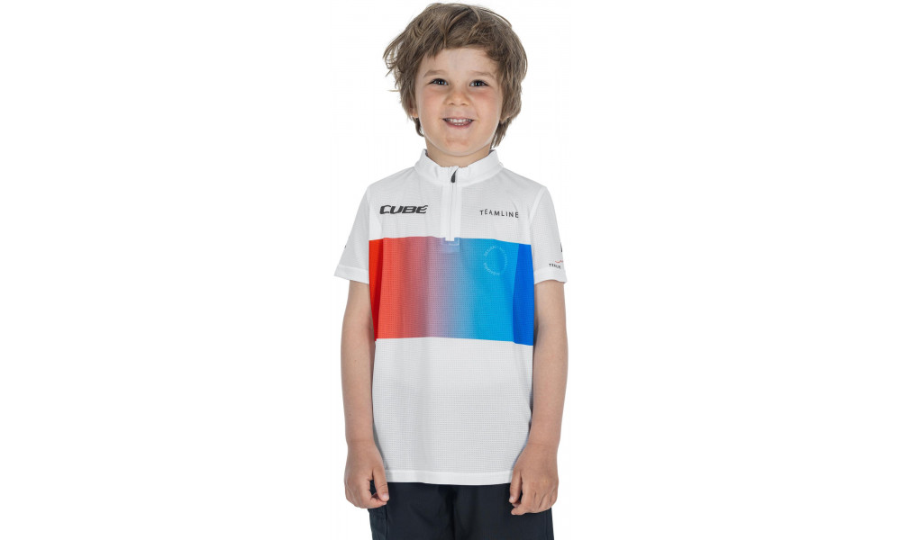 Rattasärk Cube Rookie Teamline S/S white'n'blue'n'red - 3