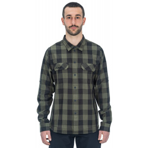 Särk Cube Work L/S olive check