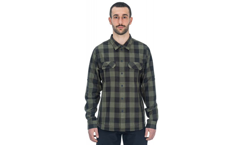 Särk Cube Work L/S olive check - 1