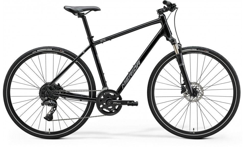 Jalgratas Merida Crossway 300 III2 glossy black(silver) 