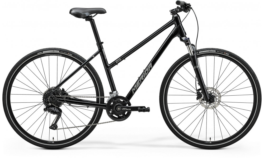 Jalgratas Merida Crossway 100 III2 Lady glossy black(silver) 