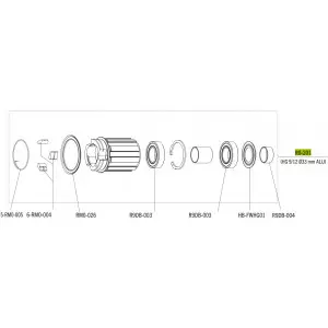 Tirrisüdamik Fulcrum for Shimano HG 10/11-speed cassettes
