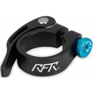 Sadulaklamber RFR with Quick Release Alu 31.8mm black'n'blue