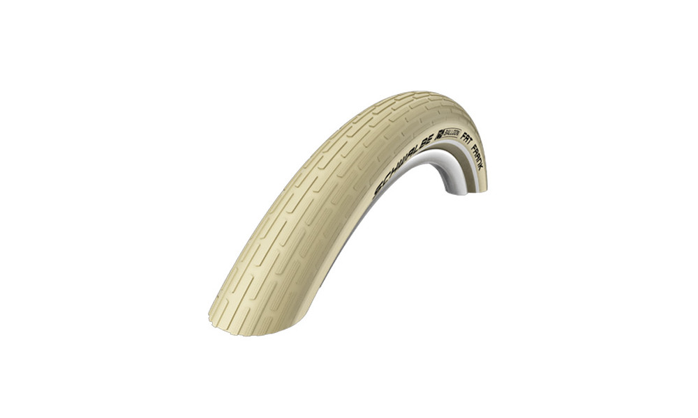 Väliskumm 26" Schwalbe Fat Frank HS 375, Active Wired 60-559 / 26x2.35 Creme-Reflex 