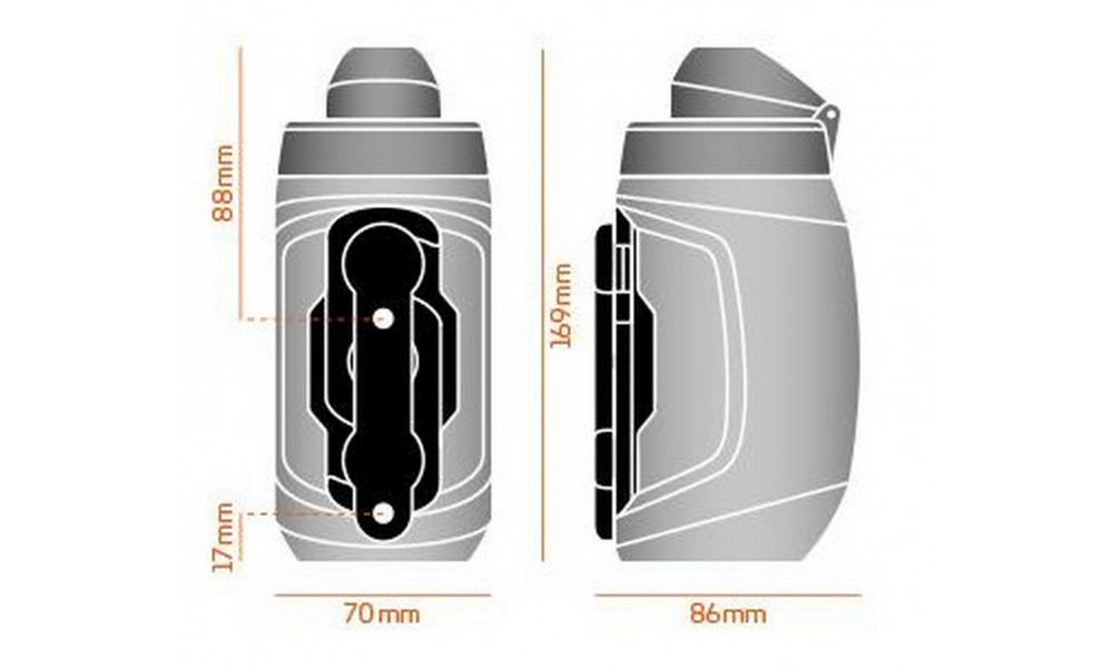 Pudel SKS Fidlock Twist 450ml set with holders - 5