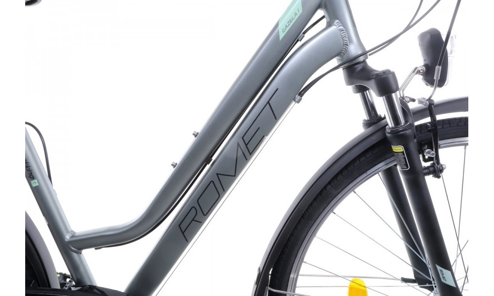 Jalgratas Romet Gazela 1 28" 2022 light graphite-green - 3
