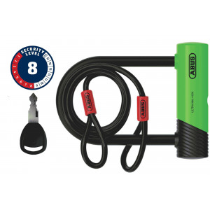 Lukk Abus Ultra Mini 410K/150HB140 green SH + Cobra 10/120