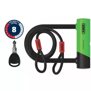 Lukk Abus Ultra Mini 410K/150HB140 green SH + Cobra 10/120 Lukk Abus Ultra Mini 410K/150HB140 green SH + Cobra 10/120