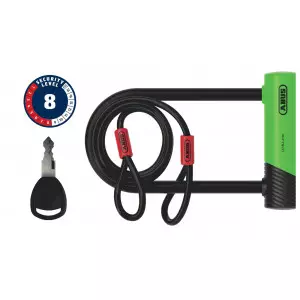 Lukk Abus Ultra Mini 410K/150HB180 green SH + Cobra 10/120 Lukk Abus Ultra Mini 410K/150HB180 green SH + Cobra 10/120