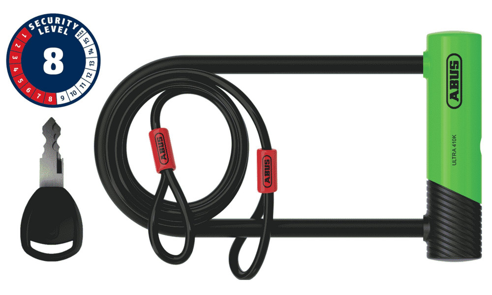 Lukk Abus Ultra 410K/170HB230 green SH + Cobra 10/120 
