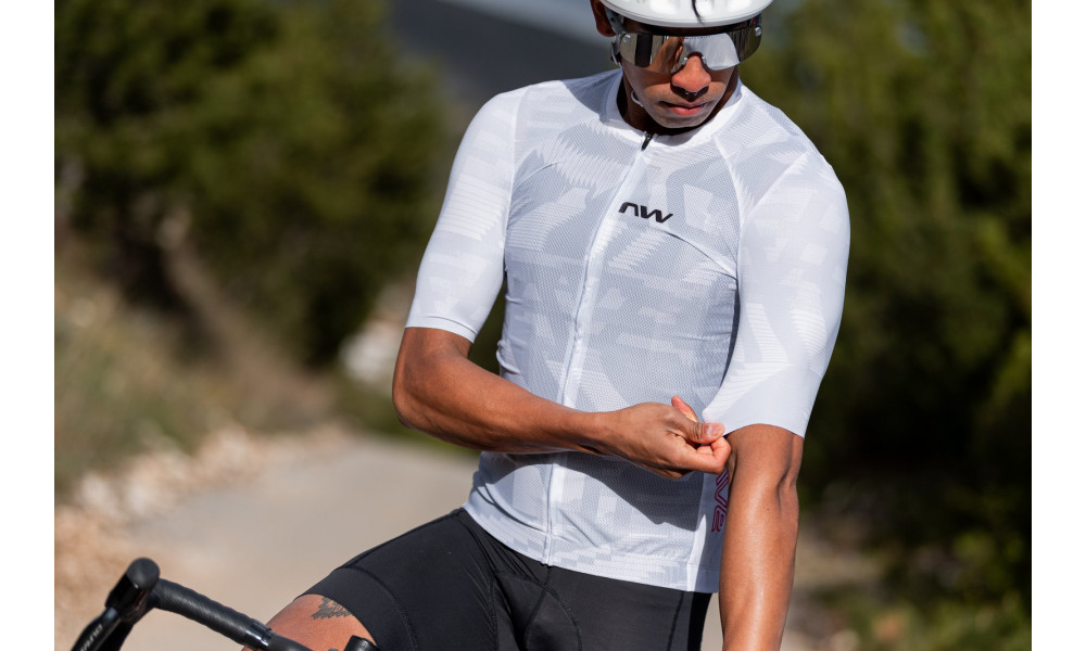 Rattasärk Northwave Blade Air S/S light grey-radiant red - 2