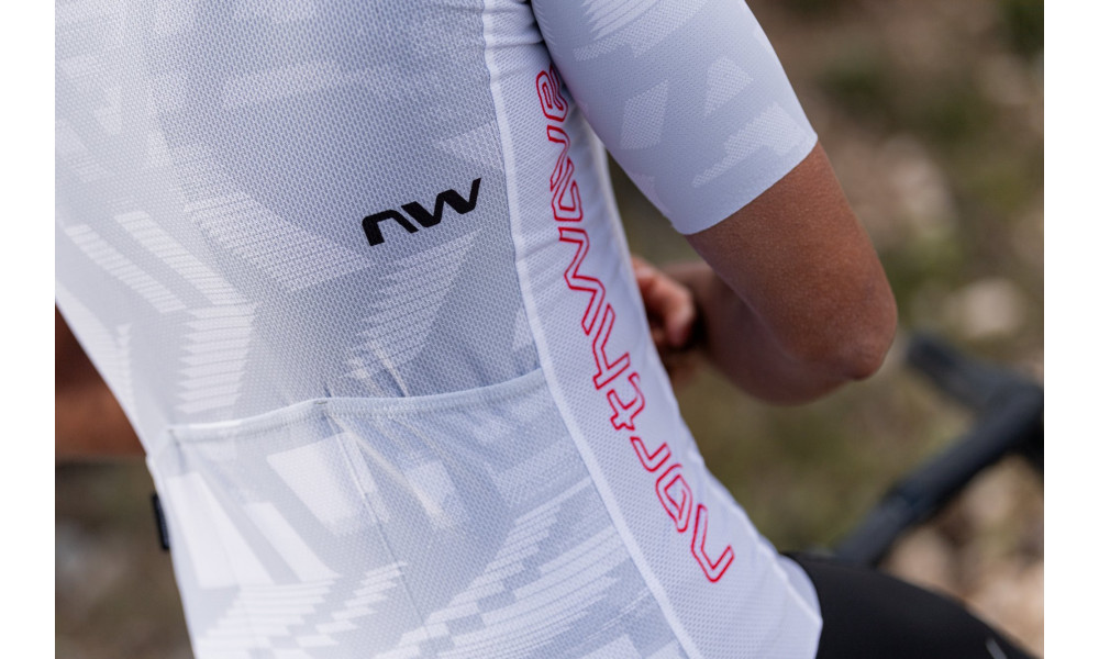 Rattasärk Northwave Blade Air S/S light grey-radiant red - 4