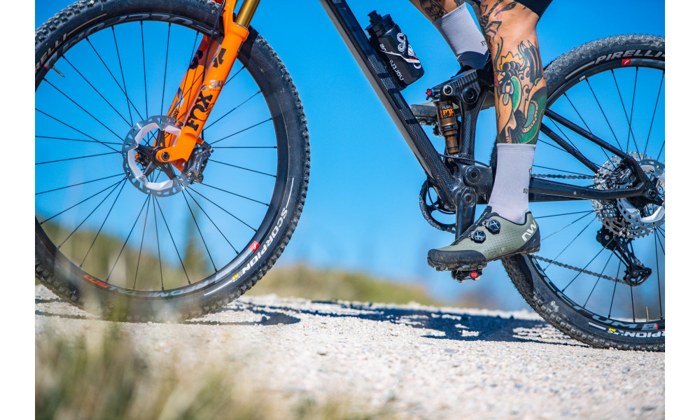 Rattasokid Northwave Sunday Monday light grey-forest green-XS (34/36) - 5