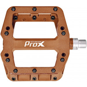 Pedaalid ProX Base Pro 26 nylon Pins axle Cr-Mo brown