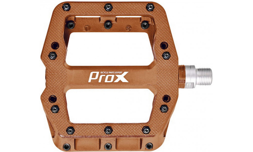 Pedaalid ProX Base Pro 26 nylon Pins axle Cr-Mo brown - 2