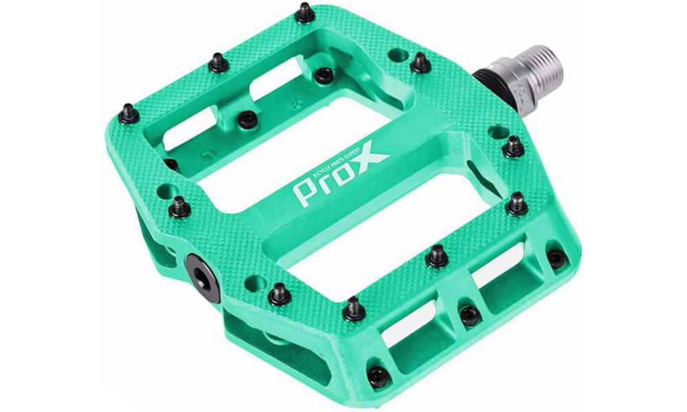 Pedaalid ProX Base Pro 26 nylon Pins axle Cr-Mo cyan - 1