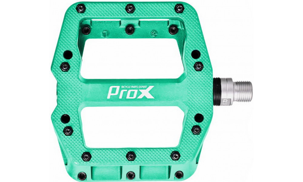 Pedaalid ProX Base Pro 26 nylon Pins axle Cr-Mo cyan - 2