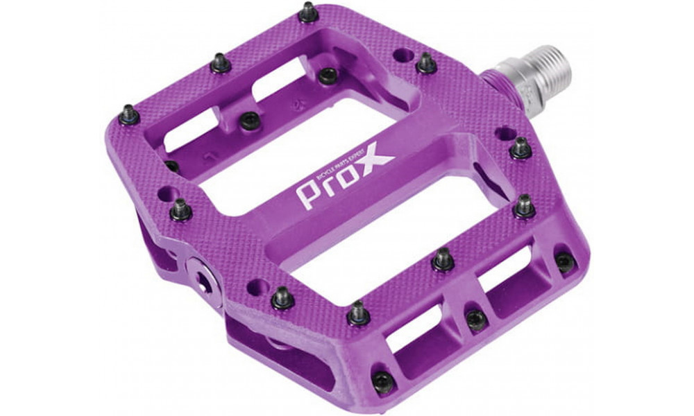 Pedaalid ProX Base Pro 26 nylon Pins axle Cr-Mo purple - 1